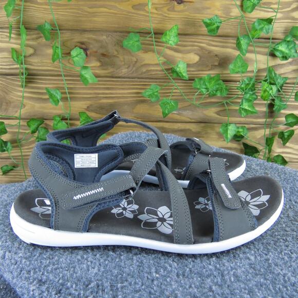 Camel Crown Women's Strappy Gray Synthetic Sz 9 Medium Gently Used 2025‎ - Picture 3 of 7